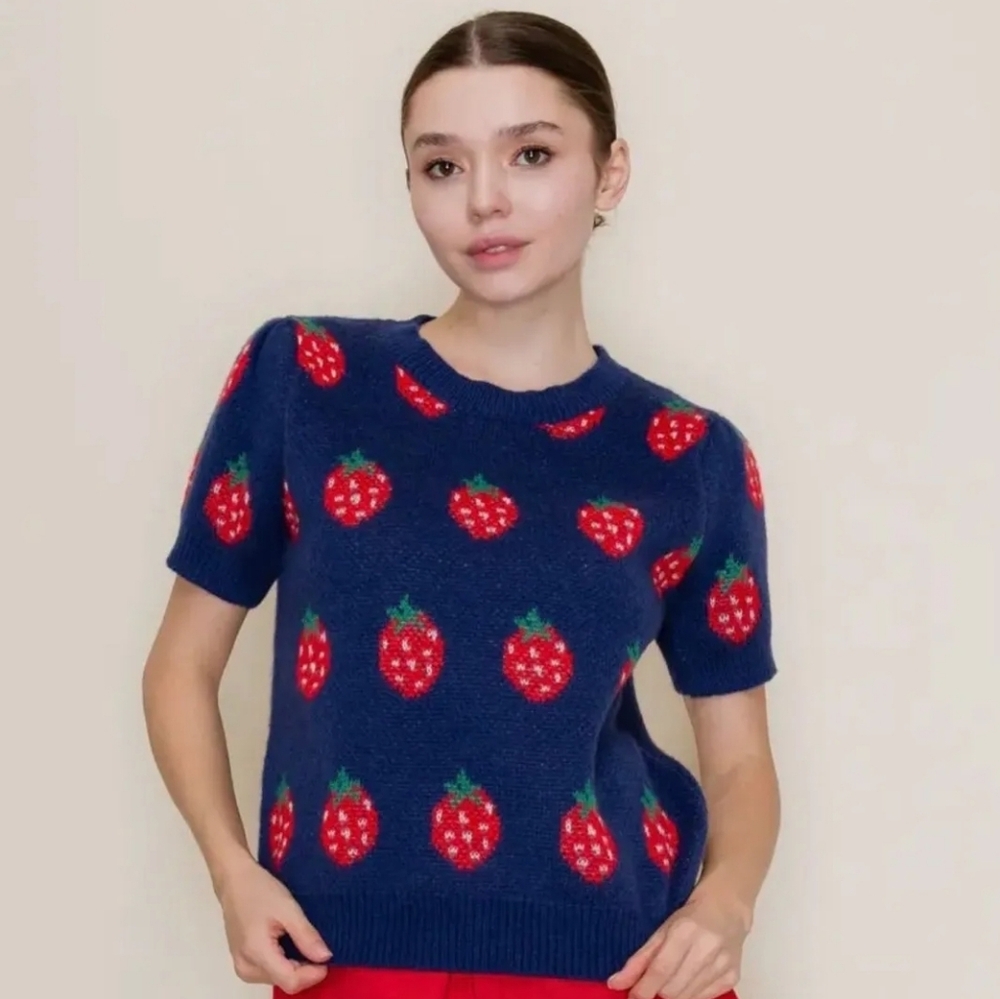 'Just My Jam' Navy Sweater Top🍓🆕️ - Picture 5 of 14